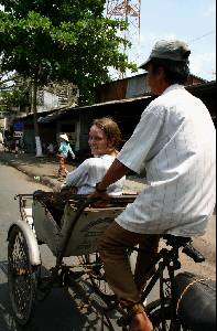Transport en cyclo-pousse