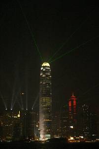 Spectacle de sons et lumieres sur Hong-Kong